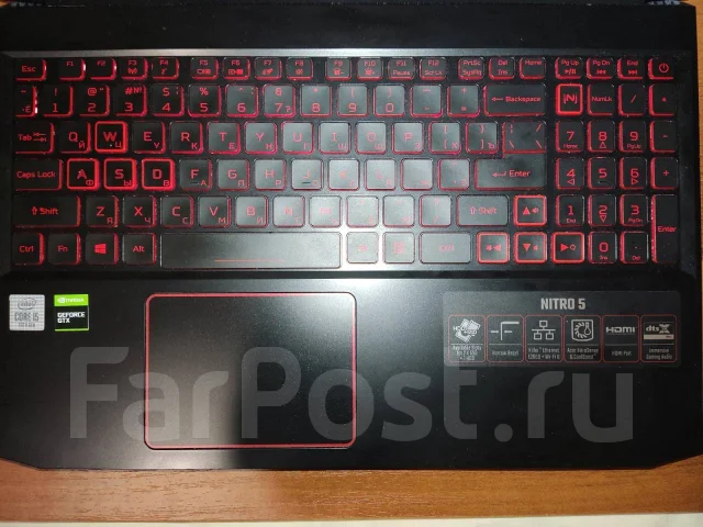 Acer Nitro 5 AN515-55. 15.6", 4,2����, ��� 16 ��, ���� 256���, WiFi: 1, Bluetooth: 1, ����������� �� 8��. ����