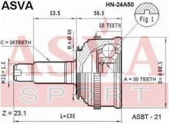 ���� HN-24A50 ASVA ������� 30�55�26 HN24A50 ����