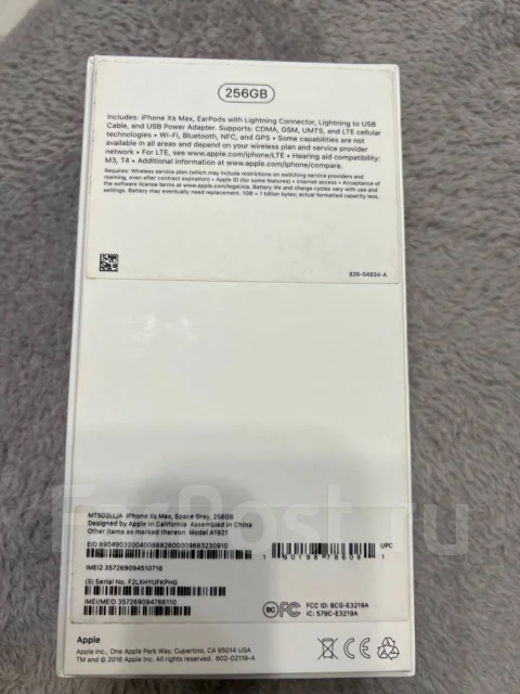 Apple iPhone Xs Max. �/�, 256 ��, ������, 3G ����