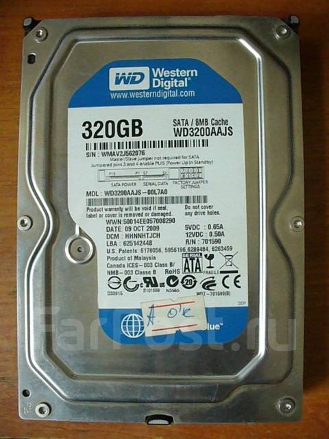 За сколько можно продать жесткий диск 320 гб