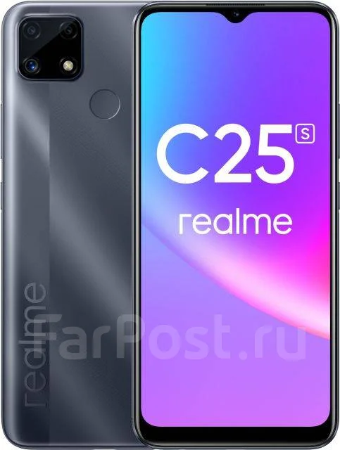 Realme C25S. �����, 64 ��, �����, 3G, 4G LTE, Dual-SIM, NFC. ��� ����� �� ������������ ����