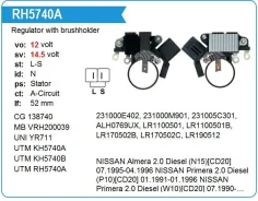��������� ���������� + �������������� Nissan 12V UTM RH5740A ����