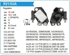 ��������� ���������� AUDI A3 1.8 Krauf RV1103A ����