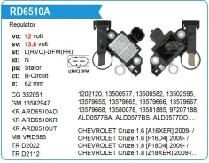 ��������� ���������� Chevrolet Cruze 1.6 Krauf ARD6510UT ����