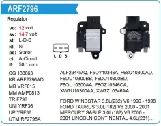 ��������� ���������� FORD Taurus 3.0L, Mercury Sable, FORD Windstar 3.8L Unipoint YRF36 ����