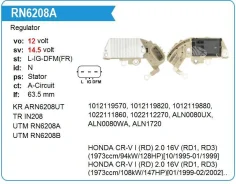 ��������� ���������� Honda CR-V I (RD) 2.0 16V (RD1, RD3) RN6208A RN6208A ����