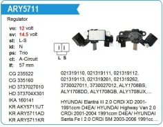 ��������� ���������� Hyundai Elantra, Kia Sportage 2 ARY5711 ARY5711 ����