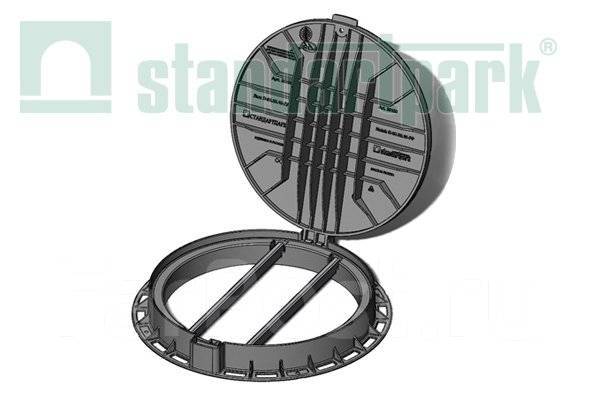 Люк канализационный профессиональный пластиковый. 2.5 тн - Сантехника и ...