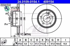 ���� ��������� MB C(W204) 07- ����. 278 ��. ATE 24010901541 24010901541 ����