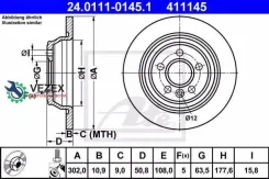 ���� ��������� FORD/LAND Rover Mondeo 4/Evoque 07- ����. ATE 24011101451 24011101451 ����