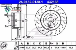 ���� ��������� ������, Mercedes-BENZ: S-Class W221, 05- ATE 24013201381 24013201381 ����