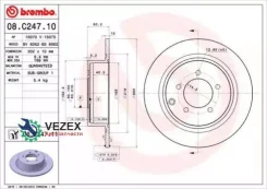 ���� ��������� UV Coated | ��� | Mitsubishi Outlander II (CW_W) 2.4 4WD (CW5W) 09.2007 - 11.2012 Mitsubishi ASX (GA_W_) 1.8 02.2010 - Brembo 08C24711...