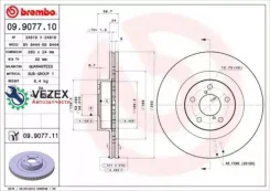 ���� ��������� Subaru Forester/Impreza/Outback 94-03 �����. Brembo 09907711 09907711 ����