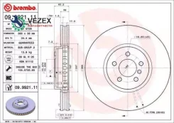 ���� ��������� BMW X5 (E70)/X6 (E71) 07- 3.0/4.4/4.8 �����. ����. D=365 Brembo 09992111 09992111 ����
