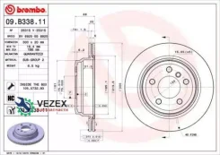 ���� ��������� ������ BMW 3/4-Serie (F30/F31/F34/F32/F33/F36) Brembo 09. B338.11 Brembo 09B33811 09B33811 ����