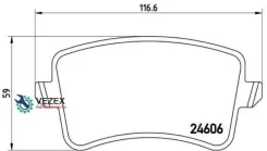 ������� ��������� AUDI A4/A5/Q5 1.8-3.2 07- ������ Brembo P85100 P85100 ����