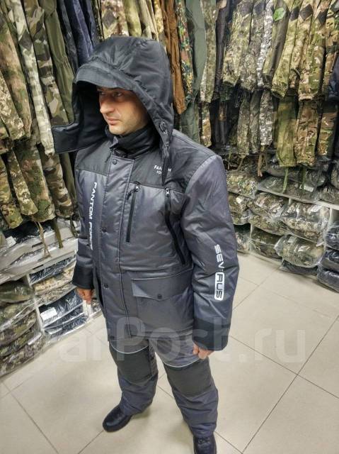 Костюм для зимней рыбалки Severus до -45°C от Fantom Force GreyBlack ...