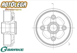 ������� ��������� G-brake Daewoo Matiz 98-05/Chevrolet Spark 98-05 GD-06582 ����