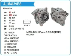 ��������� Mitsubishi 4M41 120A Krauf ALM4679GB ����