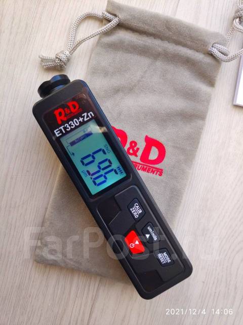 Толщиномер профессиональный R&D ET330+Zn (чёрные/цветные металлы+цинк ...