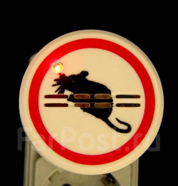 Отпугиватель, Ультразвуковой, от грызунов, мышей, крыс, 30 м2, Россия ...