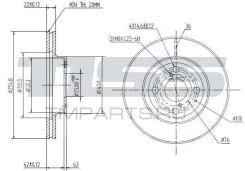���� ��������� �������� JD JBD0033 Toyota Corolla/Spacio/Sprinter JBD0033 ����