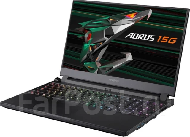 Gigabyte Aorus. 15.6", 2,2����, ��� 16 ��, ���� 512���, WiFi: 1, Bluetooth: 1, ����������� �� 8��. ����