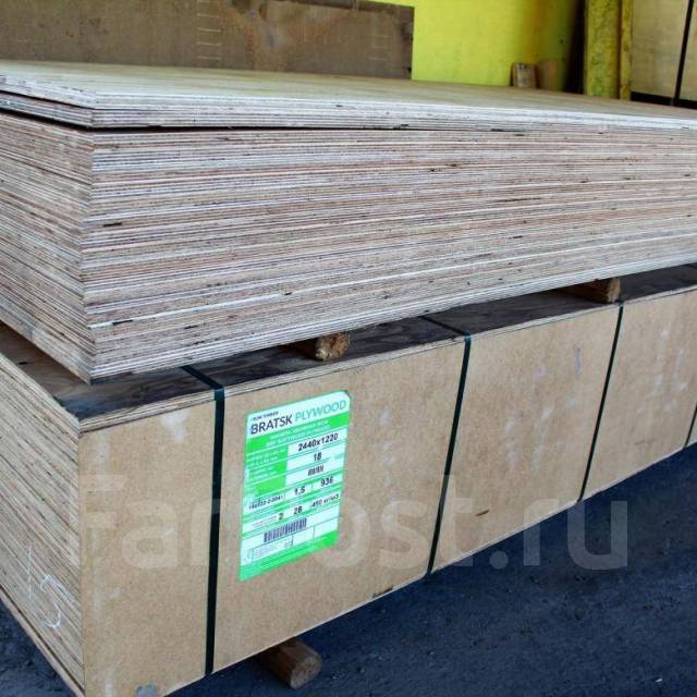 Фанера 12 мм 3/3 НШ 2440х1220 хвоя ФСФ 1/42 Братск, в наличии в Хабаровске