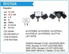 ��������� ���������� Nissan Interstar 3.0 dCi 140 [ZD30] 2003- UTM RH3702A ����