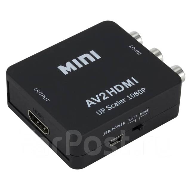 Видео переходник RCA в HDMI, новый, в наличии. Цена: 600₽ во Владивостоке
