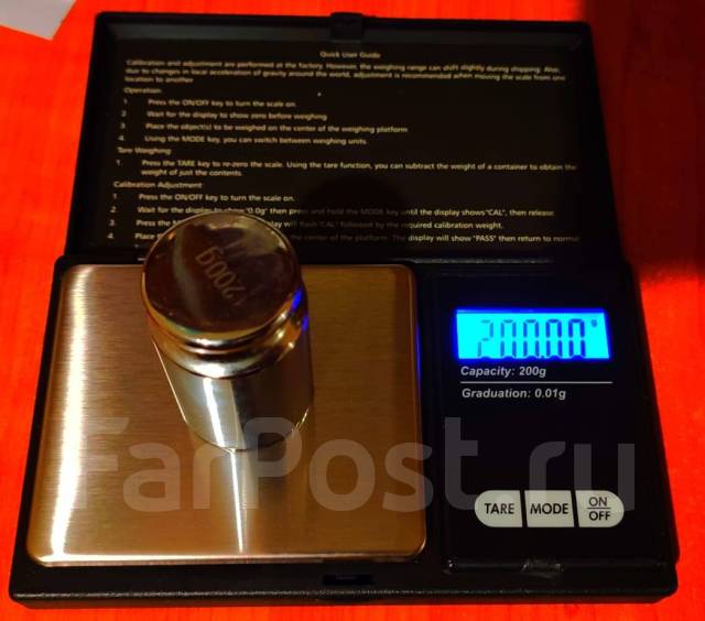 Ювелирные весы 500 / 0,01, новый, в наличии. Цена: 1 000₽ во Владивостоке