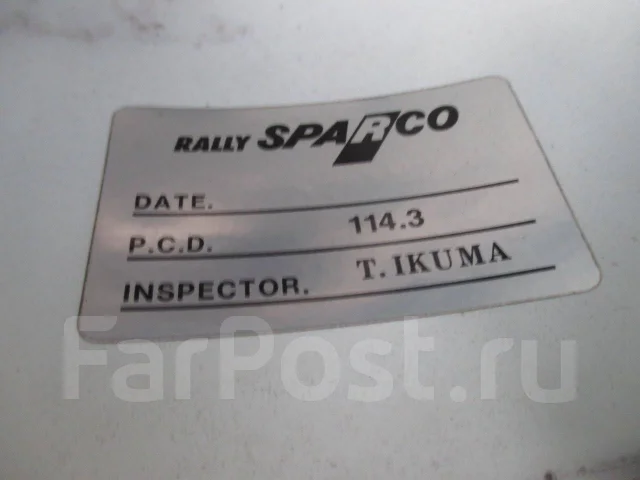 Sparco Rally. 6.5x15", 4x114.3, ET45 ����
