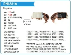 ��������� ���������� Toyota 1SZ UTM RN6554A ����
