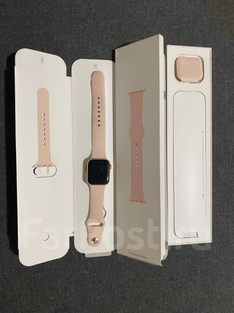 Apple Watch series 5 Gold Aluminum Case Pink Sand Sport Band 40mm 20 000