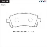 ��������� ������� �������� SN855 Advics (AN-463/GP-07036/PF-7390) SN855 ����