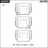 ��������� ������� �������� SN797P Advics (AN-302/GP-01124/PF-2221) SN797P ����