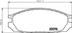 ��������� ������� �������� Nisshinbo PF2371/2269/NP2069 (441) NP2069 ����