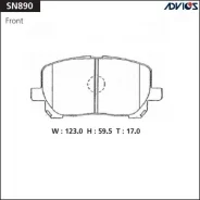 ��������� ������� �������� SN890 Advics (AN-667/GP-02217/PF-1470) SN890 ����