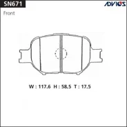 ��������� ������� �������� SN671 Advics (AN-603/GP-02180/PF-1430) SN671 ����
