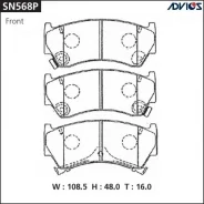 ��������� ������� �������� 431 (SN568P) Advics SN568P ����