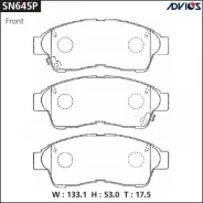 ��������� ������� �������� SN645P Advics (AN-394/GP-02118/PF-1322) SN645P ����
