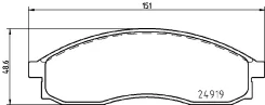 ��������� ������� �������� 382(PF-2309/NP2051) Nisshinbo NP2051 ����
