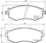 ��������� ������� �������� 262/278(PF-2176/2176�/NP2021) Nisshinbo NP2021 ����