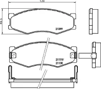 ��������� ������� �������� 130(PF-2105/2095/NP2055) Nisshinbo NP2055 ����