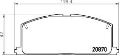 ��������� ������� �������� 113/309(PF-1077C/NP1001) Nisshinbo NP1001 ����