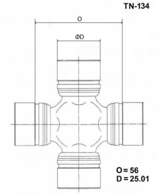 Крестовина TN-134 Toyo купить в Находке по цене: 755₽ — объявление от  компании \