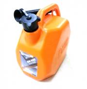 Канистра 3TON Оранжевая пластмассовая (усиленная) 10л под топливо с крышкой и лейкой фото