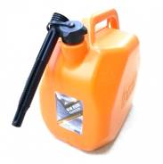 Канистра 3TON Оранжевая пластмассовая (усиленная) 20л под топливо с крышкой и лейкой фото
