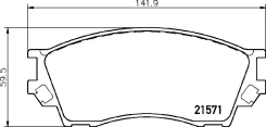 ��������� ������� �������� Nisshinbo PF5334/NP5046 (423) NP5046 ����