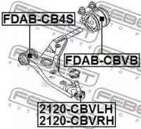 ����� ������� ������� ������ | ����� ���� | FORD KUGA CBV 2008-2012 [EU] Febest 2120Cbvrh 2120CBVRH ����